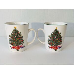 Gibson Christmas Mugs   NOEL MORNING  EUC
